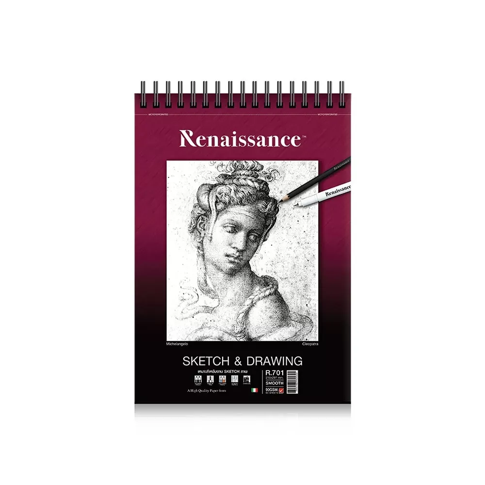 Luonnos- ja piirustuslehtiö A4, 90 g