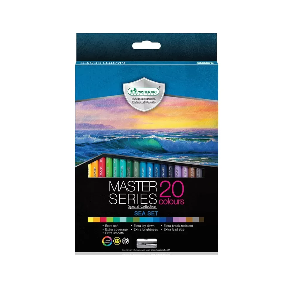 Puuvärikynät 20 kpl, Sea Set