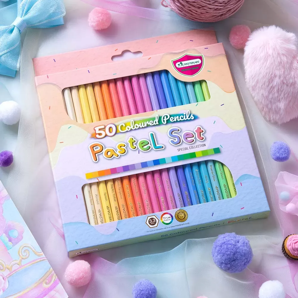 Värikynät 50 kpl, pastelli