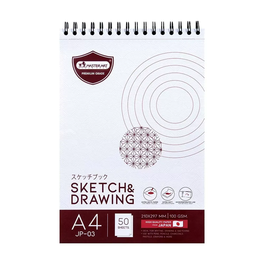 Piirustuslehtiö A4, 50 sivua